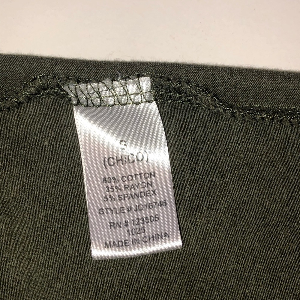 Heart & Hips Olive Green dress laceup neck… - Picture 6 of 6